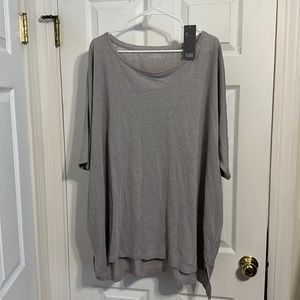 Eileen Fisher grey tunic tshirt, L